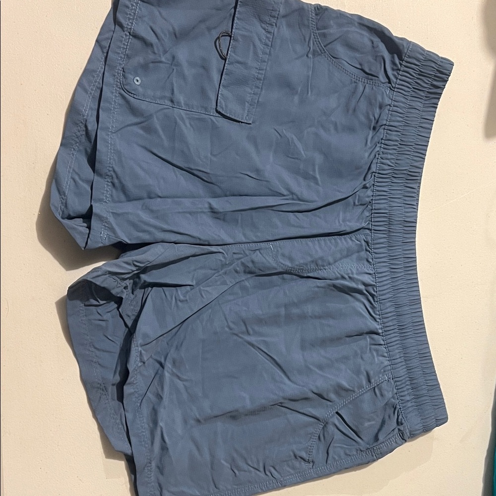 Columbia Light Blue Elastic Waist Shorts